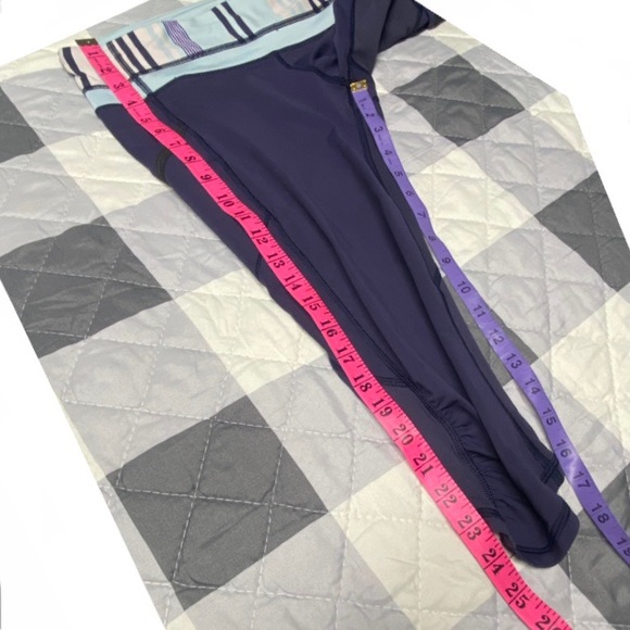 Blue Lululemon Run A Marathon Crop II, 8 - Picture 7 of 15